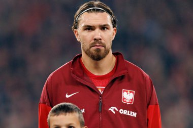 Przemyslaw Wisniewski seen  during International friendly game between national teams of Poland and  New Zealand (Maciej Rogowski/Ball Raw Images)