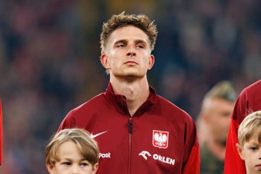 Michal Skoras seen  during International friendly game between national teams of Poland and  New Zealand (Maciej Rogowski/Ball Raw Images)