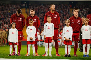 Krzysztof Piatek, Sebastian Szymanski, Przemyslaw Wisniewski and Michal Skoras seen  during International friendly game between national teams of Poland and  New Zealand (Maciej Rogowski/Ball Raw Images)