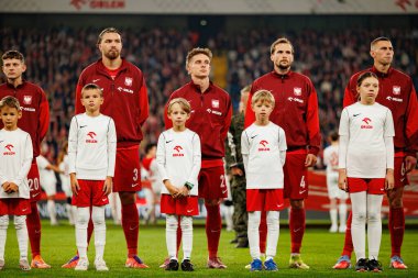 Players of Poland seen  during International friendly game between national teams of Poland and  New Zealand (Maciej Rogowski/Ball Raw Images)