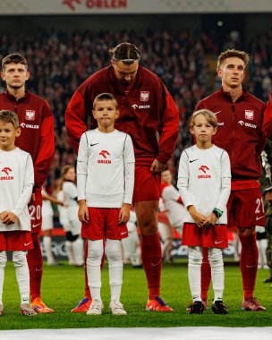 Sebastian Szymanski, Przemyslaw Wisniewski and Michal Skoras seen  during International friendly game between national teams of Poland and  New Zealand (Maciej Rogowski/Ball Raw Images)