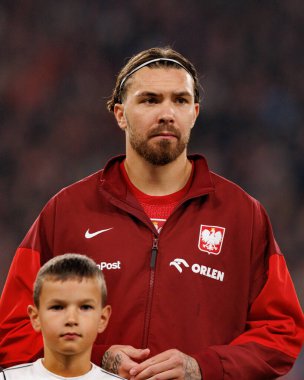 Przemyslaw Wisniewski seen  during International friendly game between national teams of Poland and  New Zealand (Maciej Rogowski/Ball Raw Images)