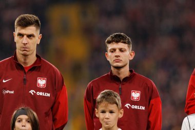 Krzysztof Piatek and Sebastian Szymanski seen  during International friendly game between national teams of Poland and  New Zealand (Maciej Rogowski/Ball Raw Images)
