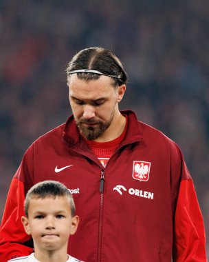Przemyslaw Wisniewski seen  during International friendly game between national teams of Poland and  New Zealand (Maciej Rogowski/Ball Raw Images)