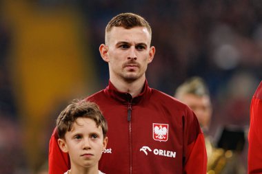 Kacper Kozlowski seen  during International friendly game between national teams of Poland and  New Zealand (Maciej Rogowski/Ball Raw Images)