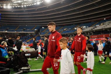 Sebastian Szymanski and Krzysztof Piatek seen  during International friendly game between national teams of Poland and  New Zealand (Maciej Rogowski/Ball Raw Images)