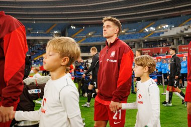 Michal Skoras seen  during International friendly game between national teams of Poland and  New Zealand (Maciej Rogowski/Ball Raw Images)