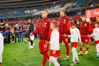 Przemyslaw Frankowski and Jan Ziolkowski  seen  during International friendly game between national teams of Poland and  New Zealand (Maciej Rogowski/Ball Raw Images)