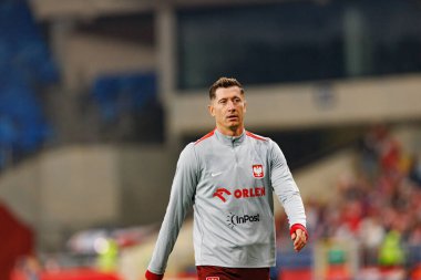Robert Lewandowski seen  during International friendly game between national teams of Poland and  New Zealand (Maciej Rogowski/Ball Raw Images)