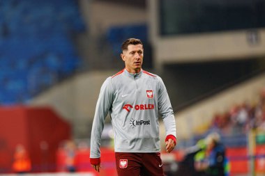 Robert Lewandowski seen  during International friendly game between national teams of Poland and  New Zealand (Maciej Rogowski/Ball Raw Images)
