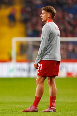 Michal Skoras seen  during International friendly game between national teams of Poland and  New Zealand (Maciej Rogowski/Ball Raw Images)