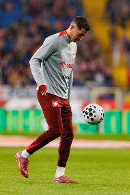 Robert Lewandowski seen  during International friendly game between national teams of Poland and  New Zealand (Maciej Rogowski/Ball Raw Images)