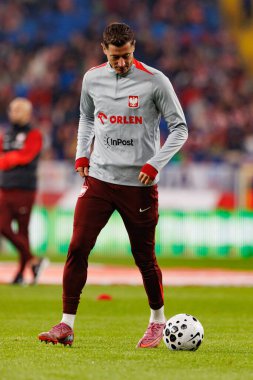 Robert Lewandowski seen  during International friendly game between national teams of Poland and  New Zealand (Maciej Rogowski/Ball Raw Images)