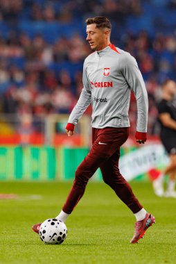 Robert Lewandowski seen  during International friendly game between national teams of Poland and  New Zealand (Maciej Rogowski/Ball Raw Images)