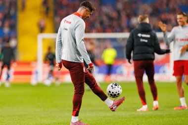 Robert Lewandowski seen  during International friendly game between national teams of Poland and  New Zealand (Maciej Rogowski/Ball Raw Images)