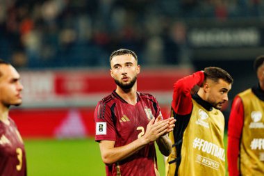 Dünya Kupası 2026 Avrupa ön eleme maçında Belçika ve Kuzey Makedonya milli takımları arasında Zeno Tartışma görüldü (Maciej Rogowski / Ball Raw Images)