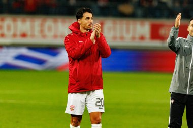 Bojan Miovski, 2026 Dünya Kupası Avrupa ön eleme maçında Belçika ve Kuzey Makedonya milli takımları arasında görüldü (Maciej Rogowski / Ball Raw Images)