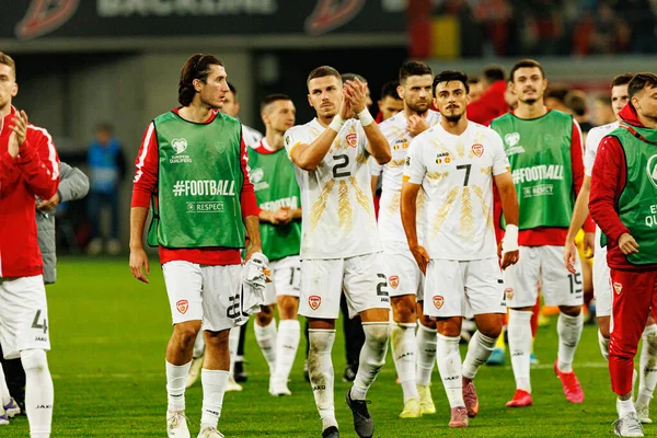 Andrej Stojchevski, 2026 Dünya Kupası Avrupa ön eleme maçında Belçika ve Kuzey Makedonya milli takımları arasında görüldü (Maciej Rogowski / Ball Raw Images)