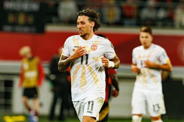 Dünya Kupası 2026 Avrupa ön eleme maçında Belçika ve Kuzey Makedonya milli takımları arasında Darko Churlinov görüldü (Maciej Rogowski / Ball Raw Images)