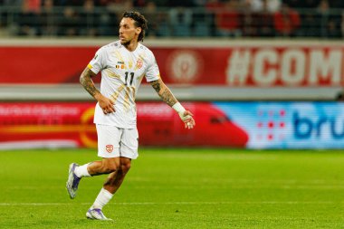 Dünya Kupası 2026 Avrupa ön eleme maçında Belçika ve Kuzey Makedonya milli takımları arasında Darko Churlinov görüldü (Maciej Rogowski / Ball Raw Images)