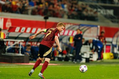 Kevin De Bruyne, 2026 Dünya Kupası Avrupa eleme maçında Belçika ve Kuzey Makedonya milli takımları arasında görüldü (Maciej Rogowski / Ball Raw Images)
