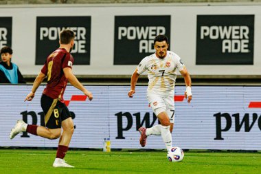 Eljif Elmas, 2026 Dünya Kupası Avrupa eleme maçında Belçika ve Kuzey Makedonya milli takımları arasında görüldü (Maciej Rogowski / Ball Raw Images)