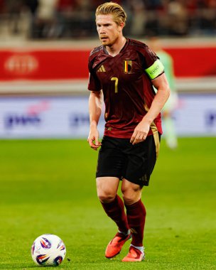 Kevin De Bruyne, 2026 Dünya Kupası Avrupa eleme maçında Belçika ve Kuzey Makedonya milli takımları arasında görüldü (Maciej Rogowski / Ball Raw Images)