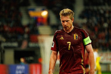 Kevin De Bruyne, 2026 Dünya Kupası Avrupa eleme maçında Belçika ve Kuzey Makedonya milli takımları arasında görüldü (Maciej Rogowski / Ball Raw Images)