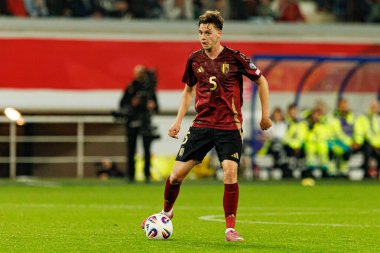 Dünya Kupası 2026 Avrupa ön eleme maçında Belçika ve Kuzey Makedonya milli takımları arasında görülen Maxim De Cuyper (Maciej Rogowski / Ball Raw Images)