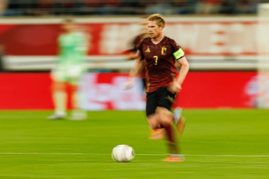 Kevin De Bruyne, 2026 Dünya Kupası Avrupa eleme maçında Belçika ve Kuzey Makedonya milli takımları arasında görüldü (Maciej Rogowski / Ball Raw Images)