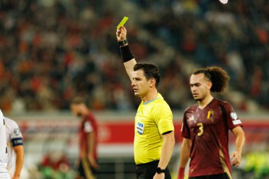 Halil Umut Meler, 2026 Dünya Kupası Avrupa ön eleme maçında Belçika ve Kuzey Makedonya milli takımları arasında görüldü (Maciej Rogowski / Ball Raw Images)