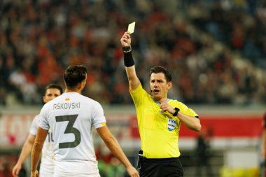 Stefan Askovski ve Halil Umut Meler, 2026 Dünya Kupası Avrupa ön eleme maçında Belçika ve Kuzey Makedonya milli takımları arasında görüldüler (Maciej Rogowski / Ball Raw Images)