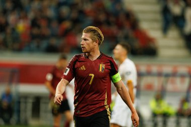 Kevin De Bruyne, 2026 Dünya Kupası Avrupa eleme maçında Belçika ve Kuzey Makedonya milli takımları arasında görüldü (Maciej Rogowski / Ball Raw Images)