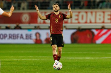 Nicolas Raskin, 2026 Dünya Kupası Avrupa eleme maçında Belçika ve Kuzey Makedonya milli takımları arasında görüldü (Maciej Rogowski / Ball Raw Images)