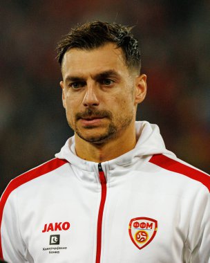 Stefan Askovski, 2026 Dünya Kupası Avrupa ön eleme maçında Belçika ve Kuzey Makedonya milli takımları arasında görüldü (Maciej Rogowski / Ball Raw Images)