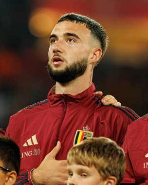 Dünya Kupası 2026 Avrupa ön eleme maçında Belçika ve Kuzey Makedonya milli takımları arasında Zeno Tartışma görüldü (Maciej Rogowski / Ball Raw Images)