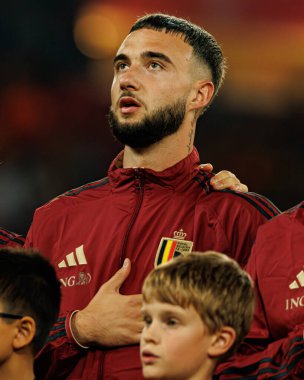 Dünya Kupası 2026 Avrupa ön eleme maçında Belçika ve Kuzey Makedonya milli takımları arasında Zeno Tartışma görüldü (Maciej Rogowski / Ball Raw Images)