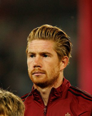 Kevin De Bruyne, 2026 Dünya Kupası Avrupa eleme maçında Belçika ve Kuzey Makedonya milli takımları arasında görüldü (Maciej Rogowski / Ball Raw Images)