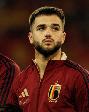 Nicolas Raskin, 2026 Dünya Kupası Avrupa eleme maçında Belçika ve Kuzey Makedonya milli takımları arasında görüldü (Maciej Rogowski / Ball Raw Images)