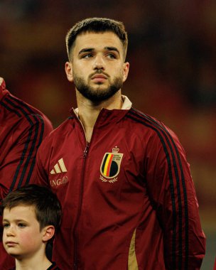 Nicolas Raskin, 2026 Dünya Kupası Avrupa eleme maçında Belçika ve Kuzey Makedonya milli takımları arasında görüldü (Maciej Rogowski / Ball Raw Images)