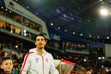 Bojan Miovski, 2026 Dünya Kupası Avrupa ön eleme maçında Belçika ve Kuzey Makedonya milli takımları arasında görüldü (Maciej Rogowski / Ball Raw Images)