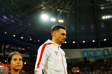 Stefan Askovski, 2026 Dünya Kupası Avrupa ön eleme maçında Belçika ve Kuzey Makedonya milli takımları arasında görüldü (Maciej Rogowski / Ball Raw Images)