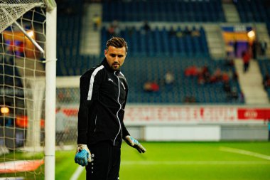 Dünya Kupası 2026 Avrupa ön eleme maçında Belçika ve Kuzey Makedonya milli takımları arasında görülen Dimitrievski 'yi çaldı (Maciej Rogowski / Ball Raw Images)