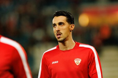 Bojan Miovski, 2026 Dünya Kupası Avrupa ön eleme maçında Belçika ve Kuzey Makedonya milli takımları arasında görüldü (Maciej Rogowski / Ball Raw Images)