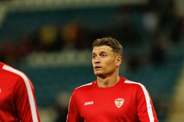 Ezgjan Alioski, Belçika ve Kuzey Makedonya milli takımları arasında oynanan 2026 Dünya Kupası ön eleme maçında görüldü (Maciej Rogowski / Ball Raw Images)