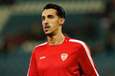 Bojan Miovski, 2026 Dünya Kupası Avrupa ön eleme maçında Belçika ve Kuzey Makedonya milli takımları arasında görüldü (Maciej Rogowski / Ball Raw Images)