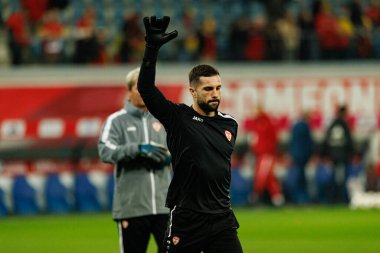 Igor Aleksovski, 2026 Dünya Kupası Avrupa ön eleme maçında Belçika ve Kuzey Makedonya milli takımları arasında görüldü (Maciej Rogowski / Ball Raw Images)