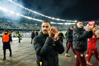 Matty Cash, 2026 Dünya Kupası 'nda Litvanya ve Polonya milli takımları arasında oynanan Avrupa Ön eleme maçında görüldü (Maciej Rogowski / Ball Raw Images)