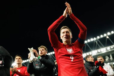 Robert Lewandowski, 2026 Dünya Kupası Avrupa ön eleme maçında Litvanya ve Polonya milli takımları arasında görüldü (Maciej Rogowski / Ball Raw Images)