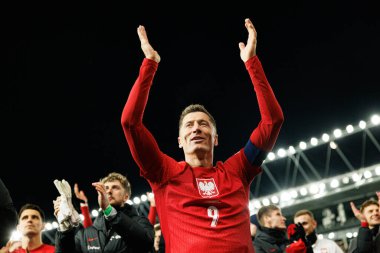 Robert Lewandowski, 2026 Dünya Kupası Avrupa ön eleme maçında Litvanya ve Polonya milli takımları arasında görüldü (Maciej Rogowski / Ball Raw Images)